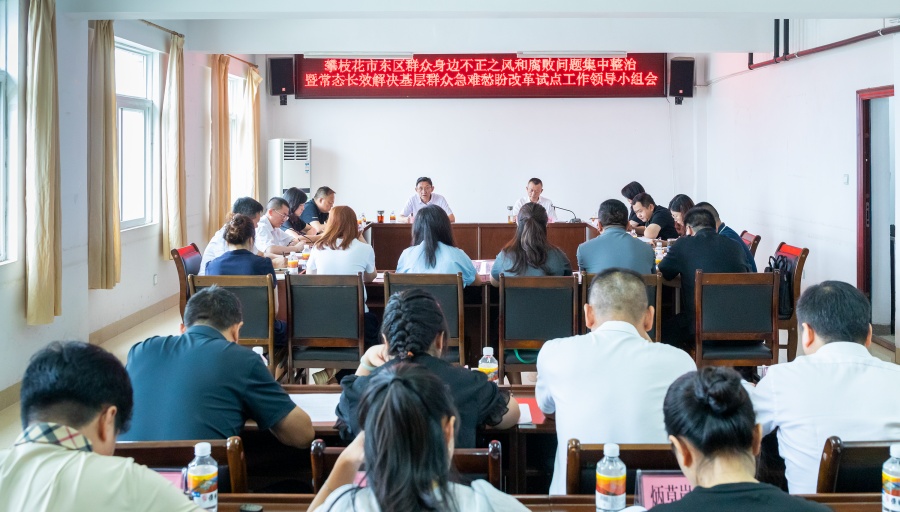 攀枝花市东区群众身边不正之风和腐败问题集中整治暨常态长效解决基层群众急难愁盼改革试点工作领导小组会召开