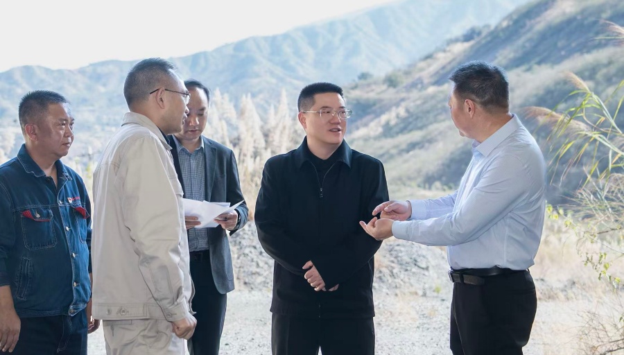 苟军调研东区停工停产企业